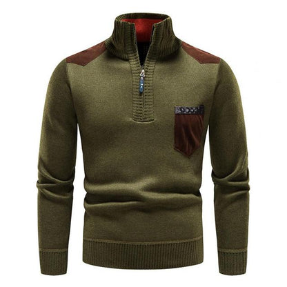 Heren Coltrui met Hoge Nek en Halve Rits voor Wintercomfort 0
