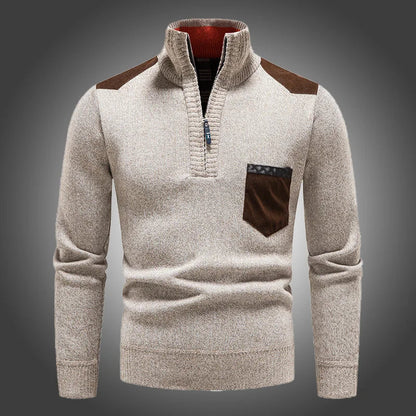 Heren Coltrui met Hoge Nek en Halve Rits voor Wintercomfort 1