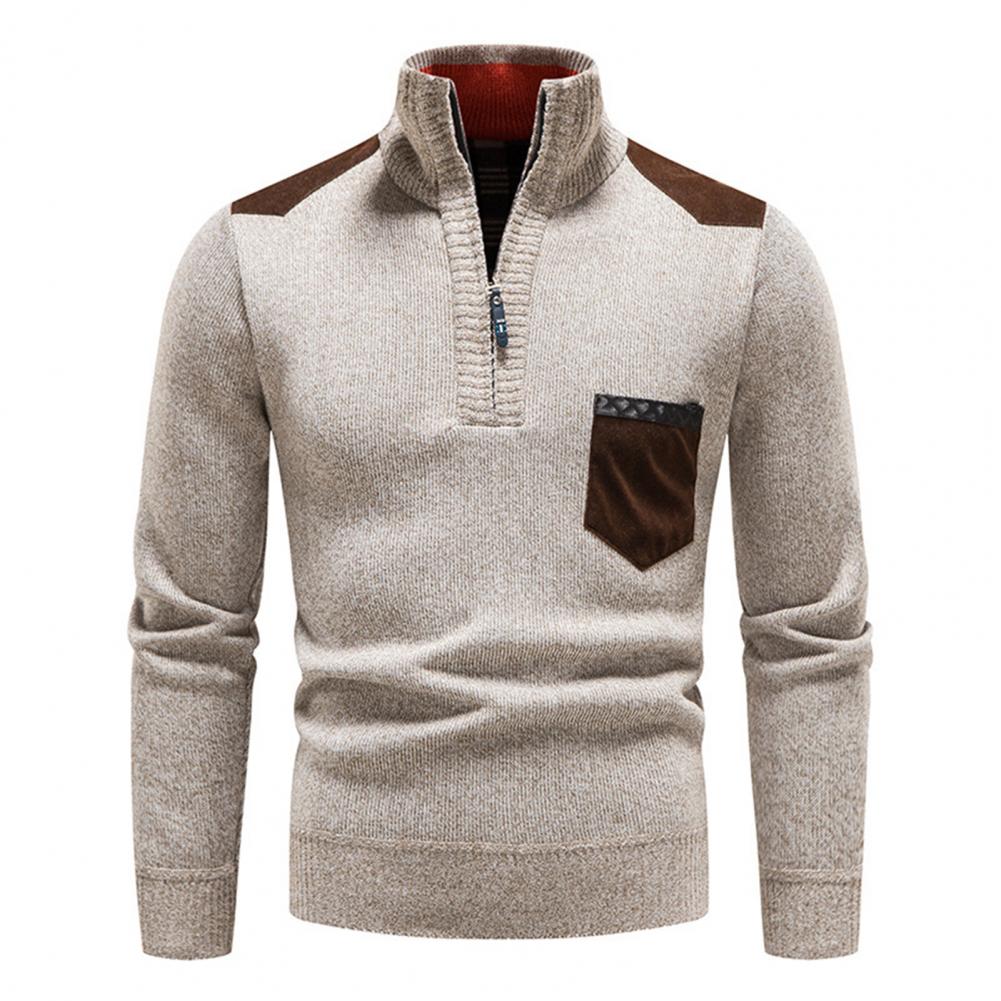 Heren Coltrui met Hoge Nek en Halve Rits voor Wintercomfort 4