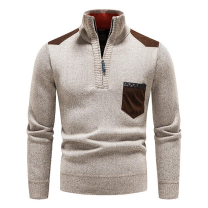 Heren Coltrui met Hoge Nek en Halve Rits voor Wintercomfort 4