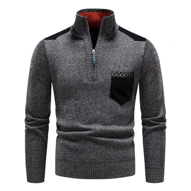 Heren Coltrui met Hoge Nek en Halve Rits voor Wintercomfort 5