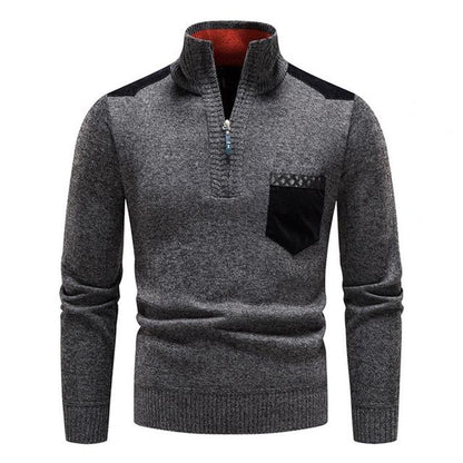 Heren Coltrui met Hoge Nek en Halve Rits voor Wintercomfort 5