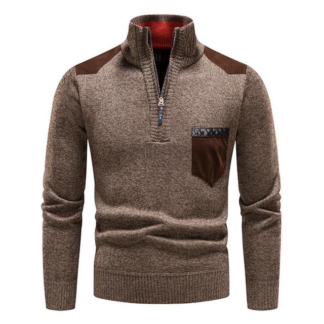 Heren Coltrui met Hoge Nek en Halve Rits voor Wintercomfort 6