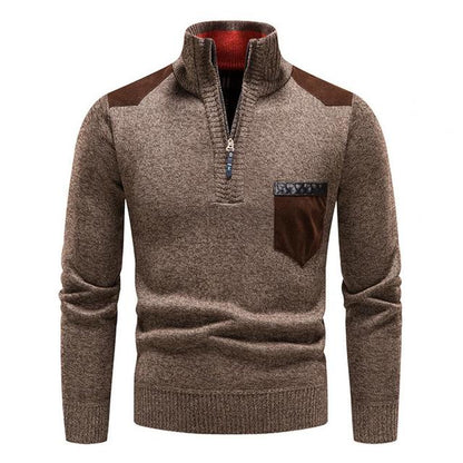 Heren Coltrui met Hoge Nek en Halve Rits voor Wintercomfort 6