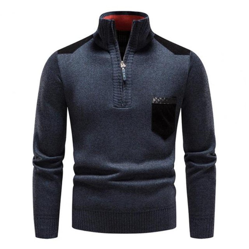 Heren Coltrui met Hoge Nek en Halve Rits voor Wintercomfort 7