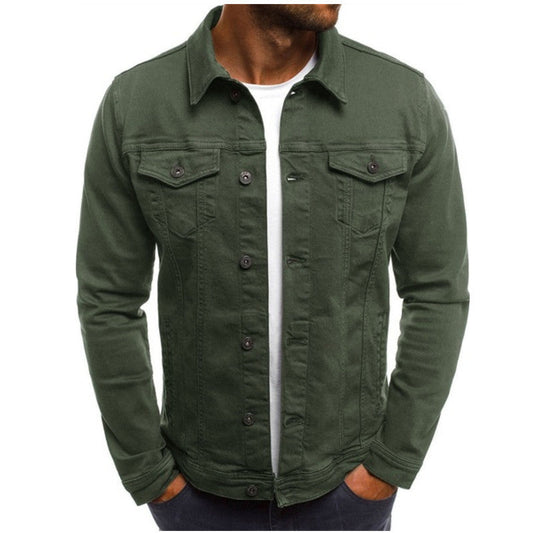 Heren Denim Jasje met Uniek Design en Comfortabele Pasvorm 0