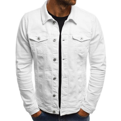 Heren Denim Jasje met Uniek Design en Comfortabele Pasvorm 1