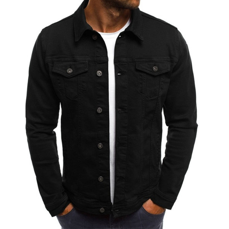 Heren Denim Jasje met Uniek Design en Comfortabele Pasvorm 3