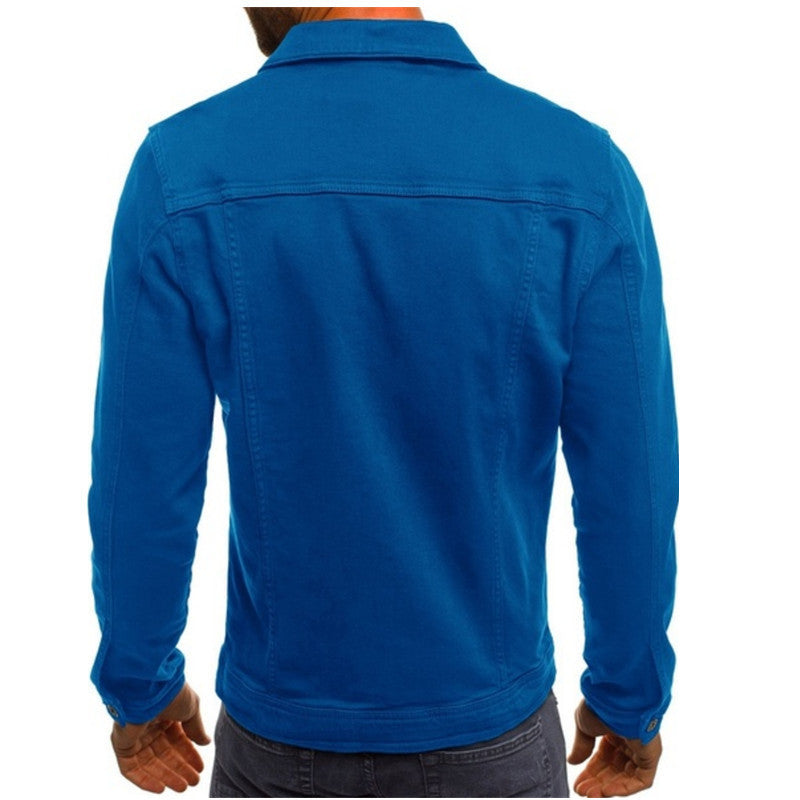 Heren Denim Jasje met Uniek Design en Comfortabele Pasvorm 6