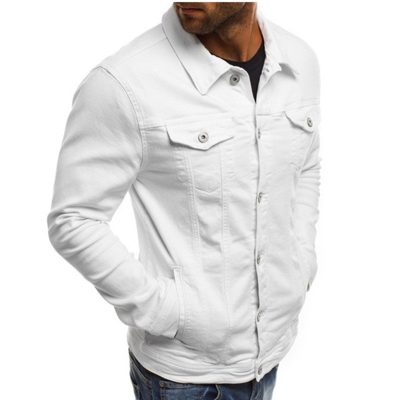 Heren Denim Jasje met Uniek Design en Comfortabele Pasvorm 7