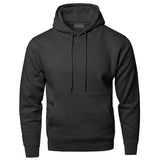Heren Hoodie met Capuchon en Buikzak in Effen Kleur