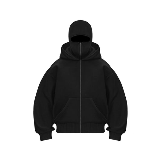 Heren Hoodie met Geïntegreerde Maskerkap en Comfortabele Pasvorm 0