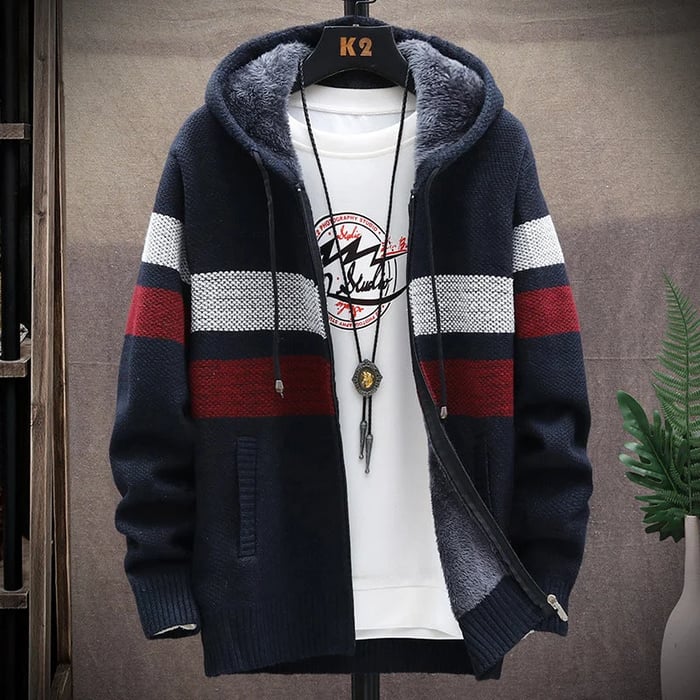 Heren Hoodie met Kleurblokontwerp en Lange Mouwen 1