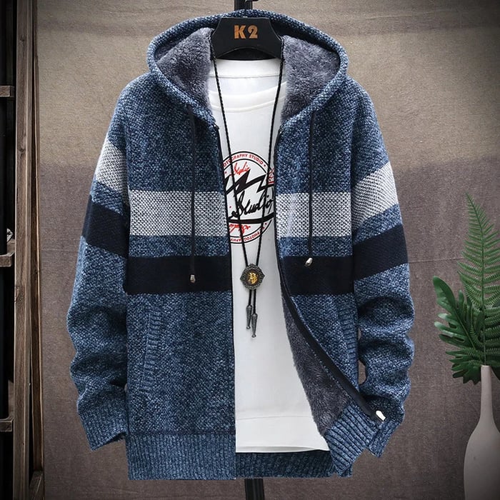 Heren Hoodie met Kleurblokontwerp en Lange Mouwen 2