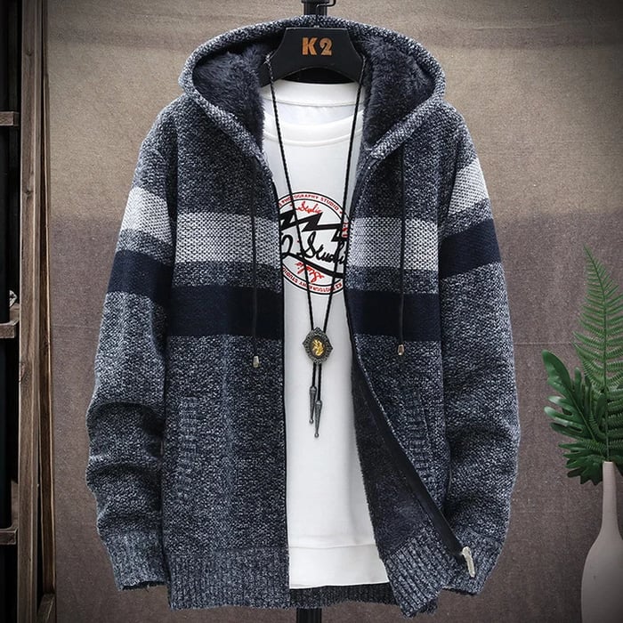 Heren Hoodie met Kleurblokontwerp en Lange Mouwen 4