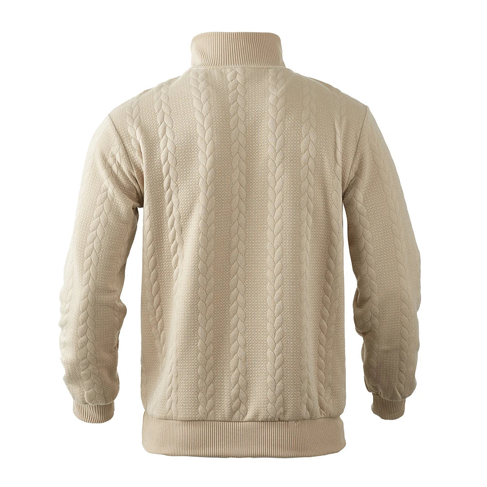 Heren Hoodie met Kwart Rits en Relaxed Fit 2
