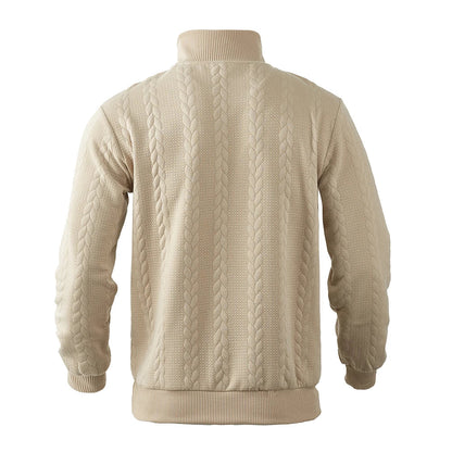 Heren Hoodie met Kwart Rits en Relaxed Fit 2