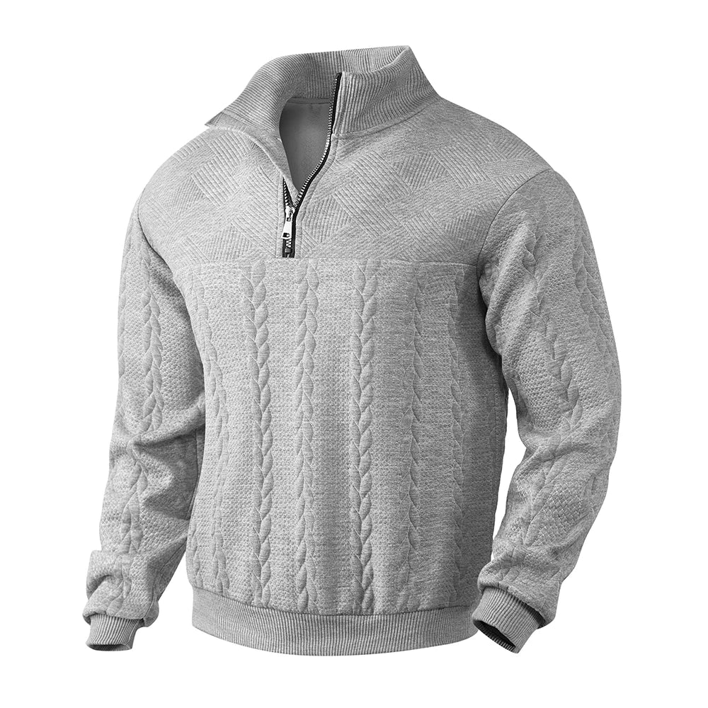 Heren Hoodie met Kwart Rits en Relaxed Fit 4