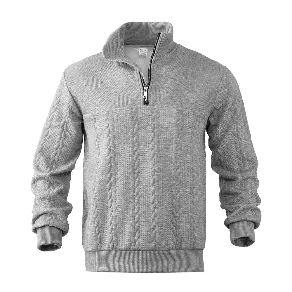 Heren Hoodie met Kwart Rits en Relaxed Fit 5