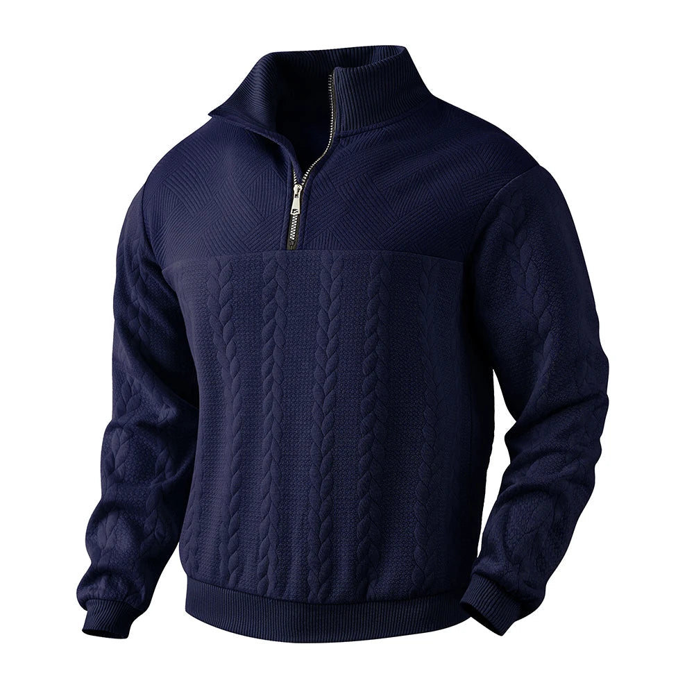 Heren Hoodie met Kwart Rits en Relaxed Fit 6