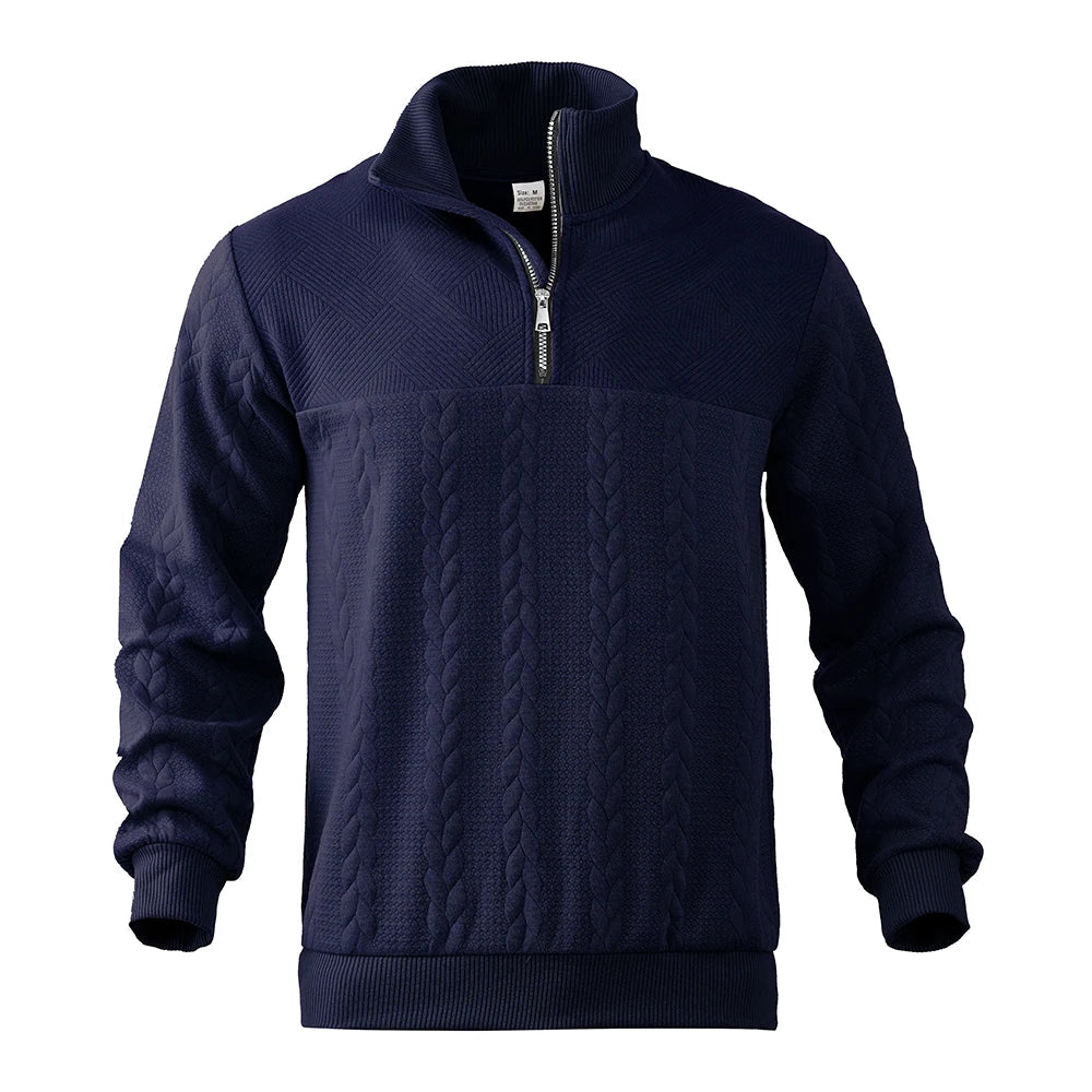 Heren Hoodie met Kwart Rits en Relaxed Fit 7