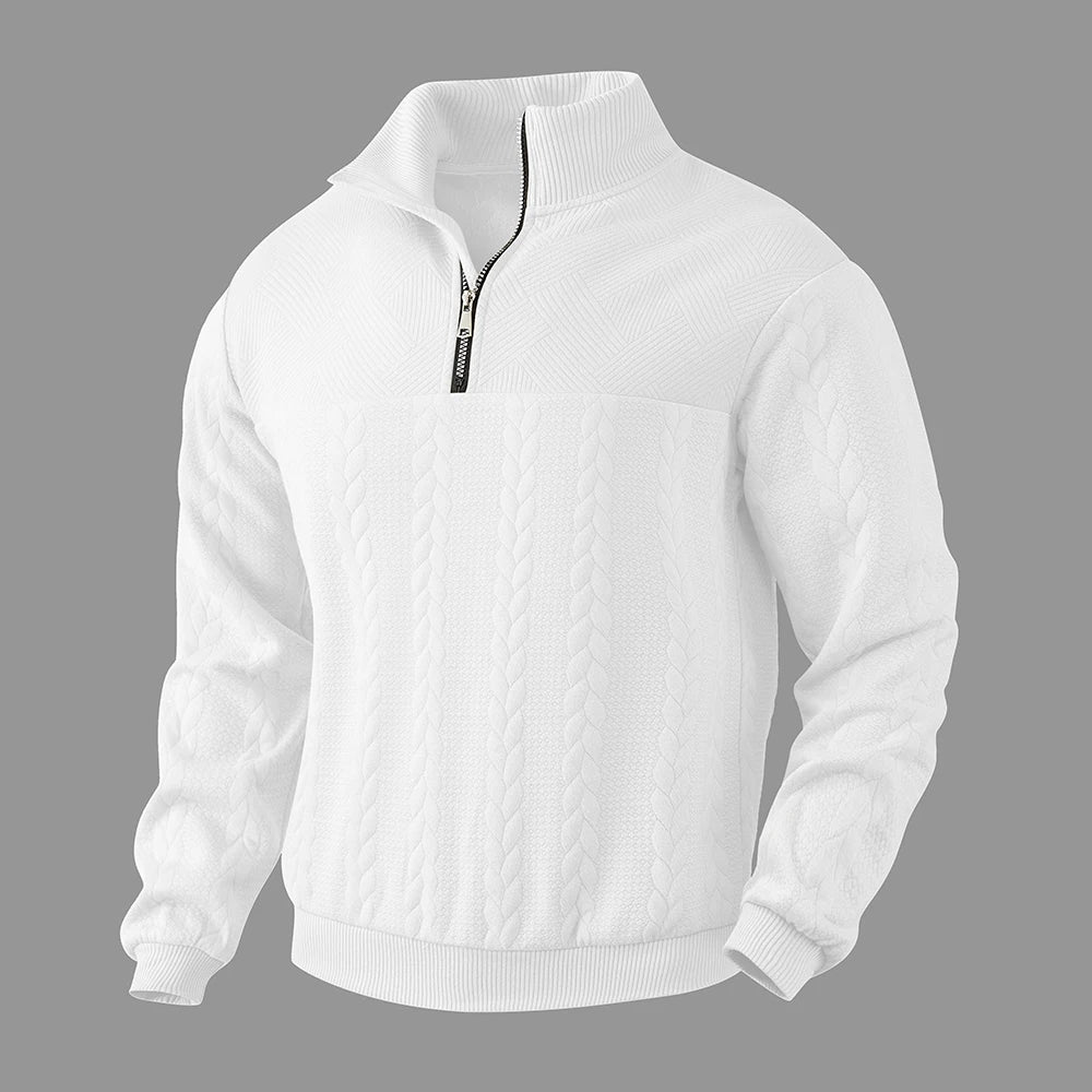 Heren Hoodie met Kwart Rits en Relaxed Fit 9