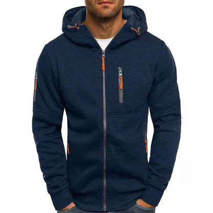 Heren Hoodie met Rits en Comfortabele Pasvorm 1