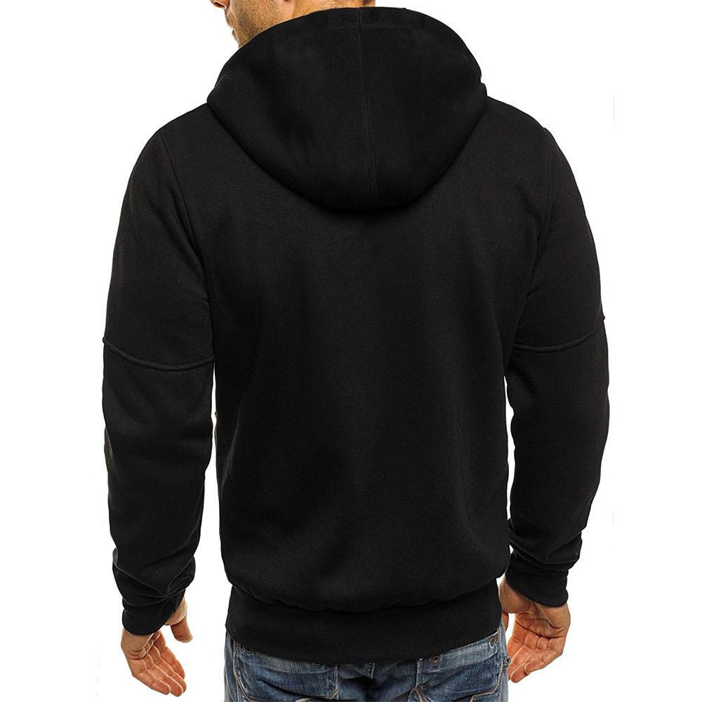 Heren Hoodie met Rits en Comfortabele Pasvorm 2