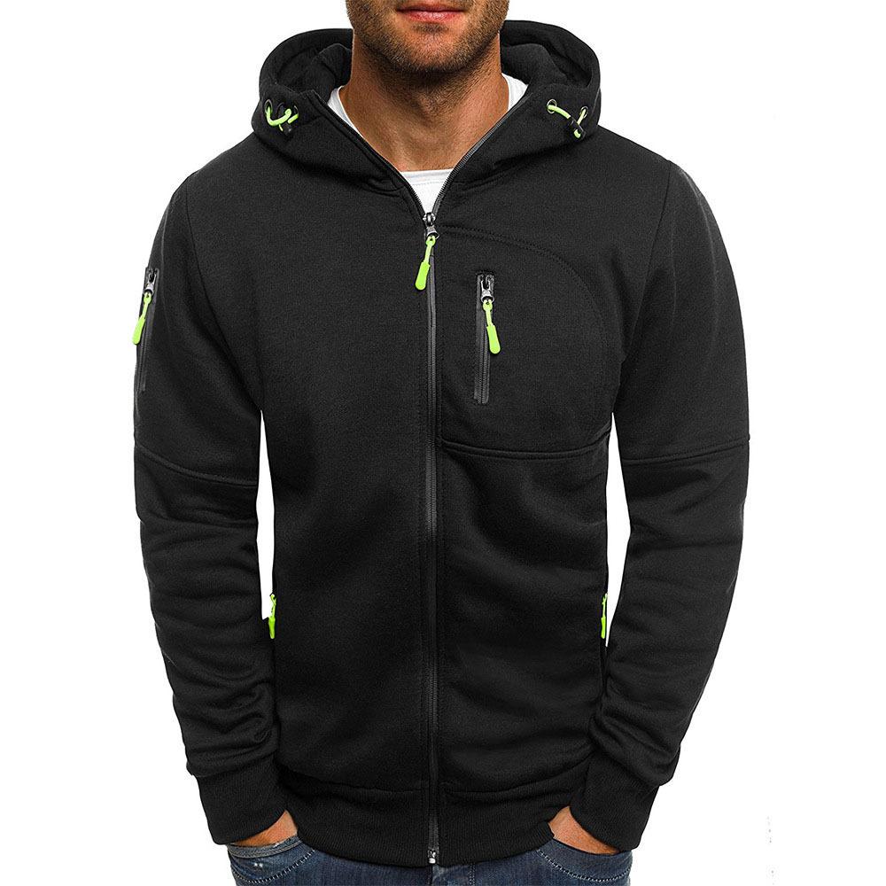 Heren Hoodie met Rits en Comfortabele Pasvorm 6