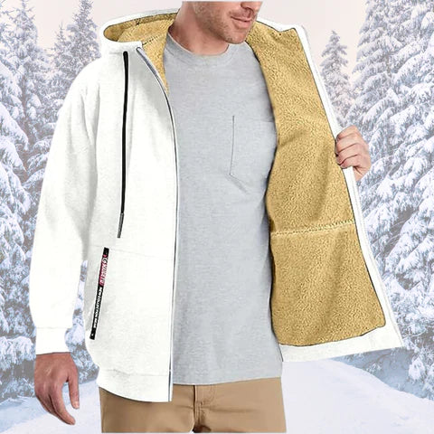 Heren Hoodie met Rits en Capuchon Regular Fit