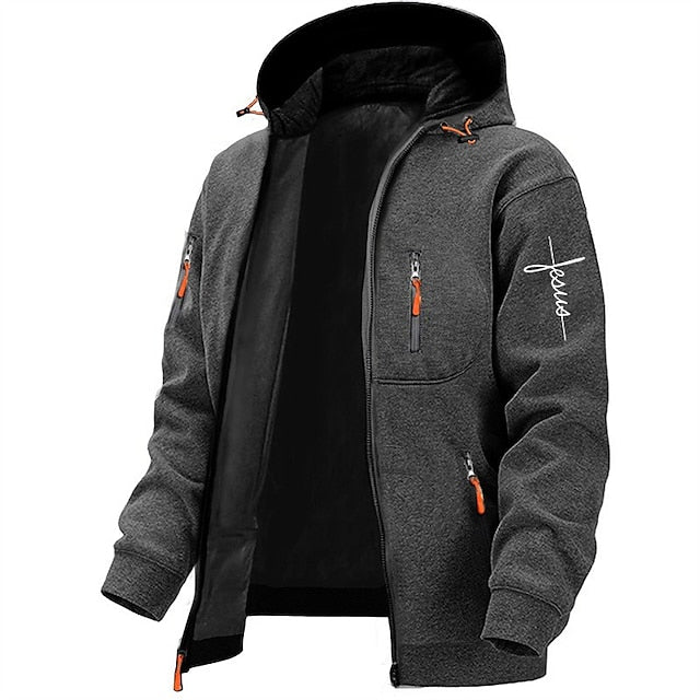 Heren Hoodie met Ritssluiting en Praktische Zakken 1