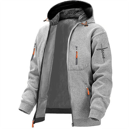 Heren Hoodie met Ritssluiting en Praktische Zakken 2