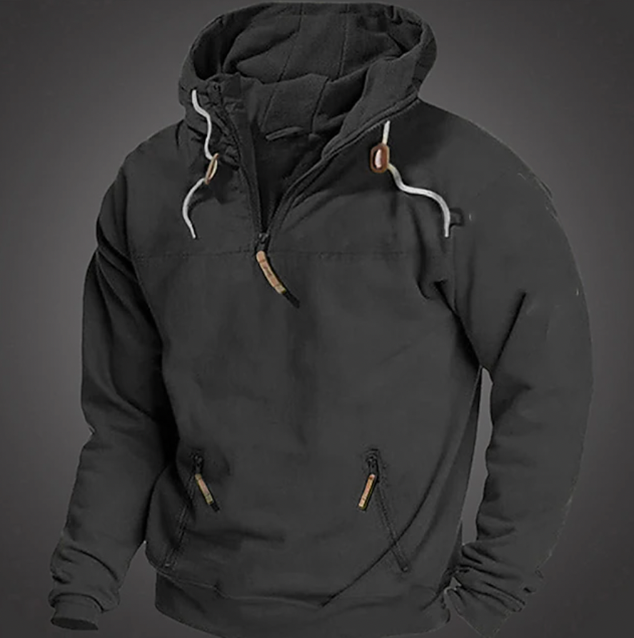 Heren Hoodie met Stijlvol Ontwerp en Ademend Materiaal 0