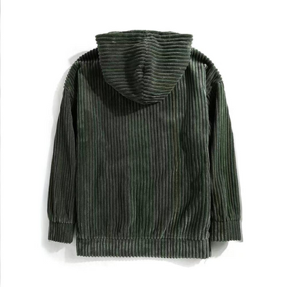 Heren Hoodie van Ultra Zachte Katoenen Blend met Corduroy Textuur 6