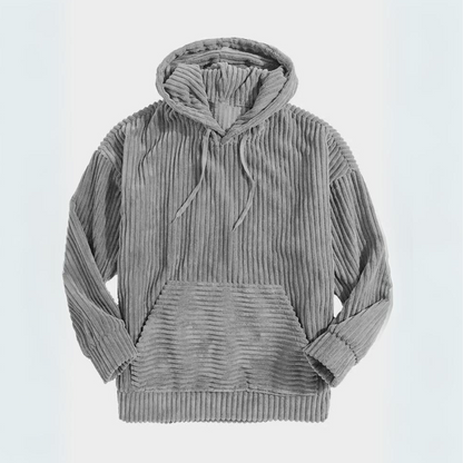 Heren Hoodie van Ultra Zachte Katoenen Blend met Corduroy Textuur 7