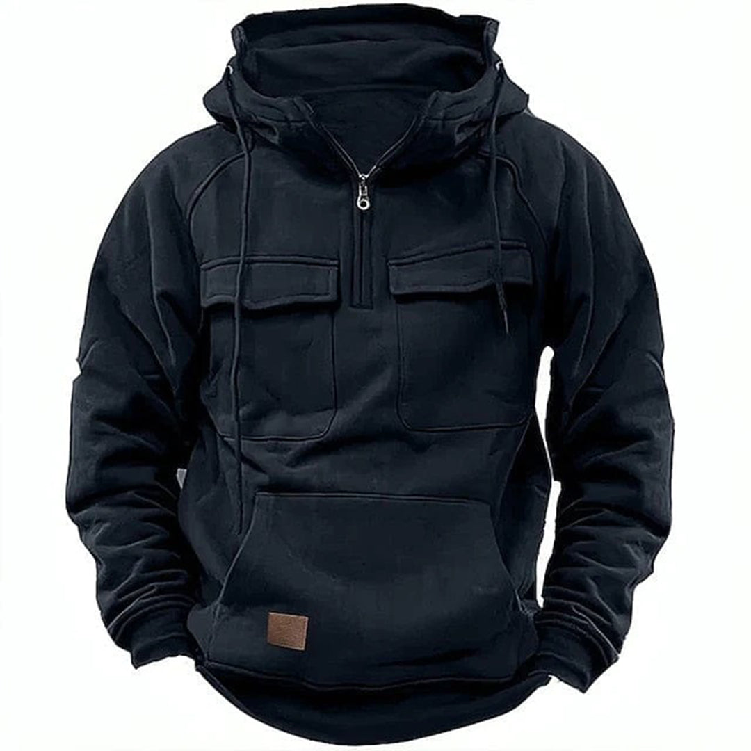 Heren Hoodie van Zachte Katoen met Warmte en Comfort 0