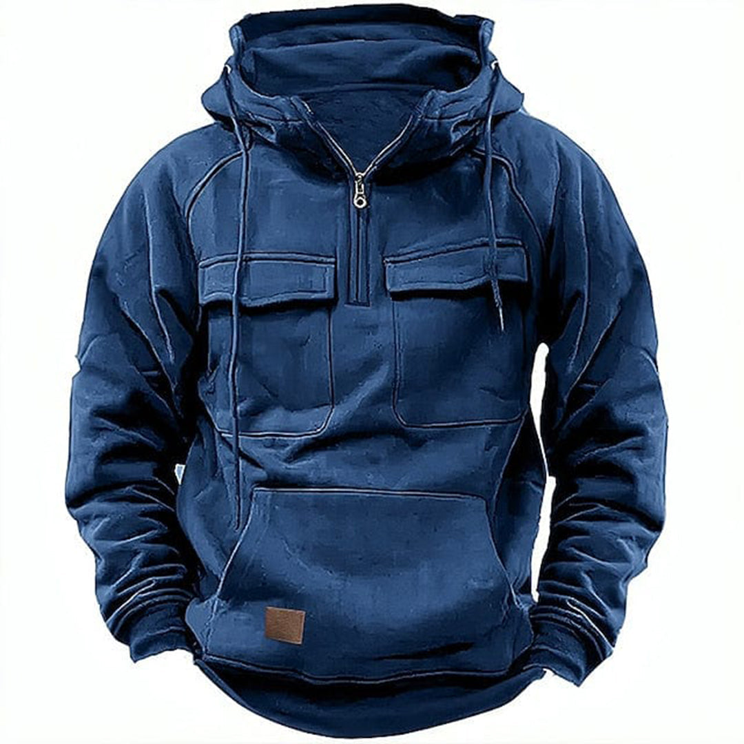 Heren Tactical Hoodie Blauw