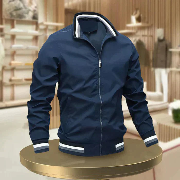 Heren Jack met Rippdetails en Comfortabele Pasvorm 0