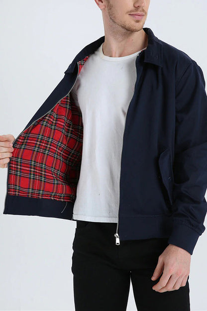 Heren Jack met Tailored Schouders en Ribgebreide Mouwen 1