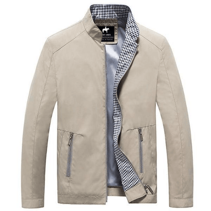 Heren Jacket met Ruitpatroon en Volledige Rits voor Lente 5