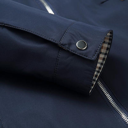 Heren Jacket met Ruitpatroon en Volledige Rits voor Lente 7