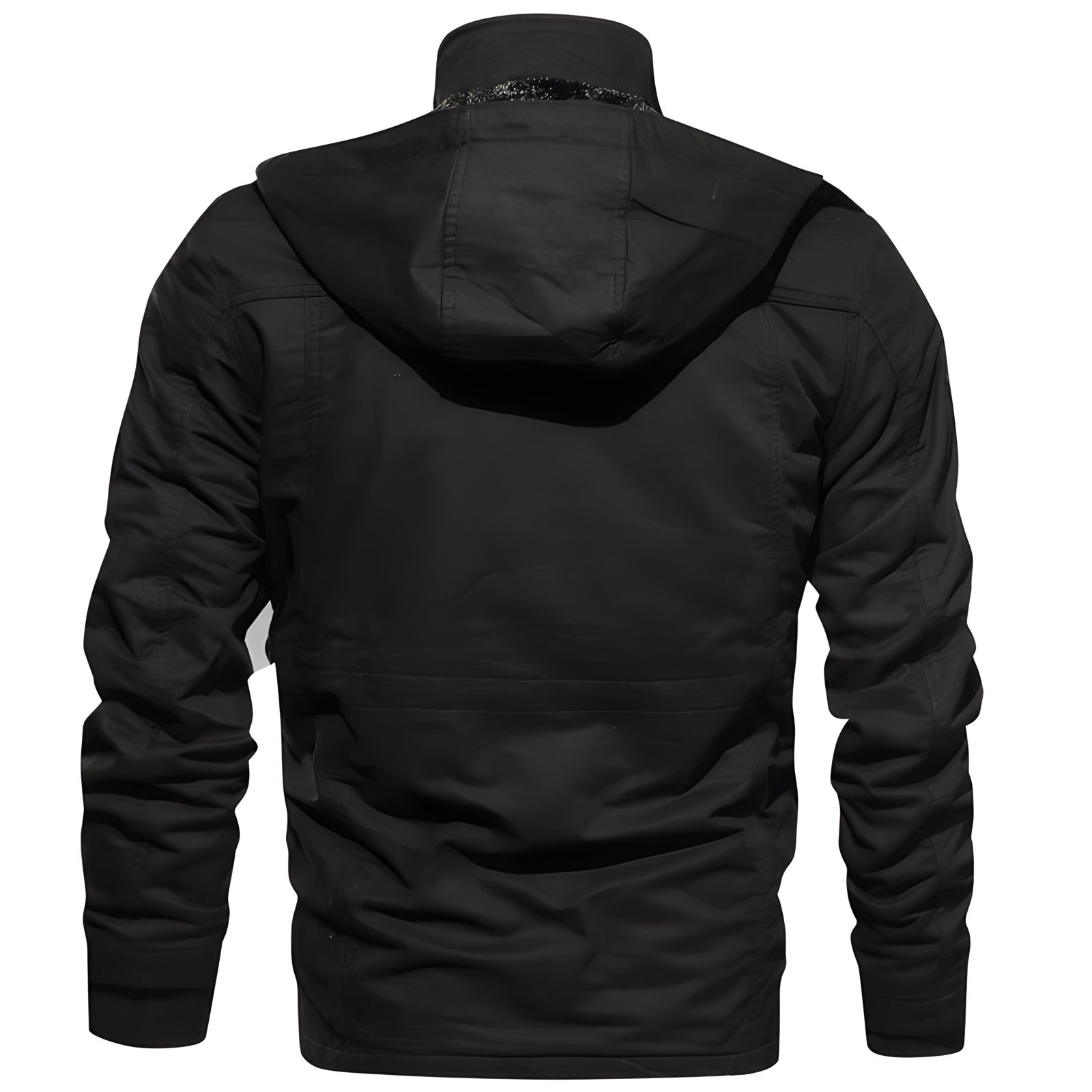 Heren Jas Winter met Fleece Kap en Meerdere Zakjes 6