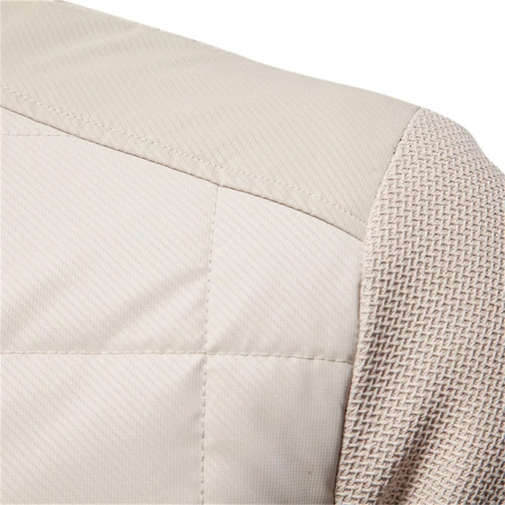 Heren Jas met Gequilt Ontwerp en Ribgebreide Mouwen voor Winter 4