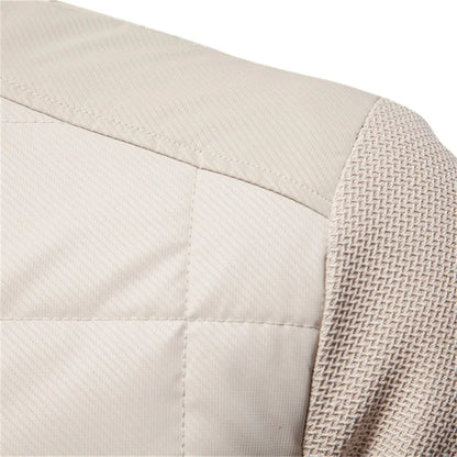 Heren Jas met Gequilt Ontwerp en Ribgebreide Mouwen voor Winter 4