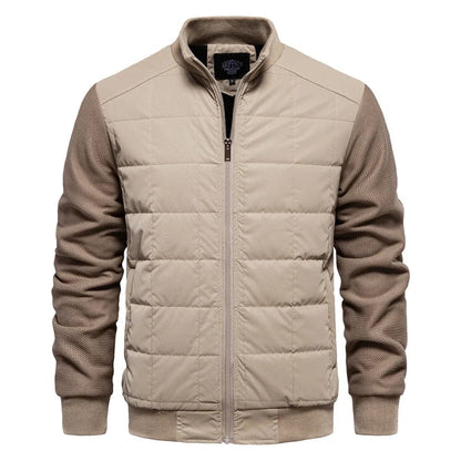 Heren Jas met Gequilt Ontwerp en Ribgebreide Mouwen voor Winter 7
