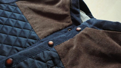 Heren Jas met Patchwork Design en Slim Fit 4