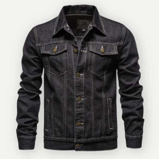 Heren Jas met Verstelbare Details en Tijdloze Stijl 0