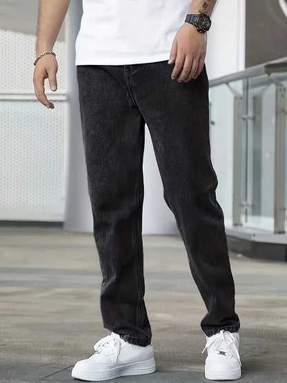 Heren Jeans met Rechte Pijpen en Lichte Wassing 4