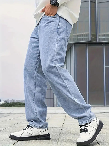 Heren Jeans met Rechte Pijpen en Lichte Wassing 8