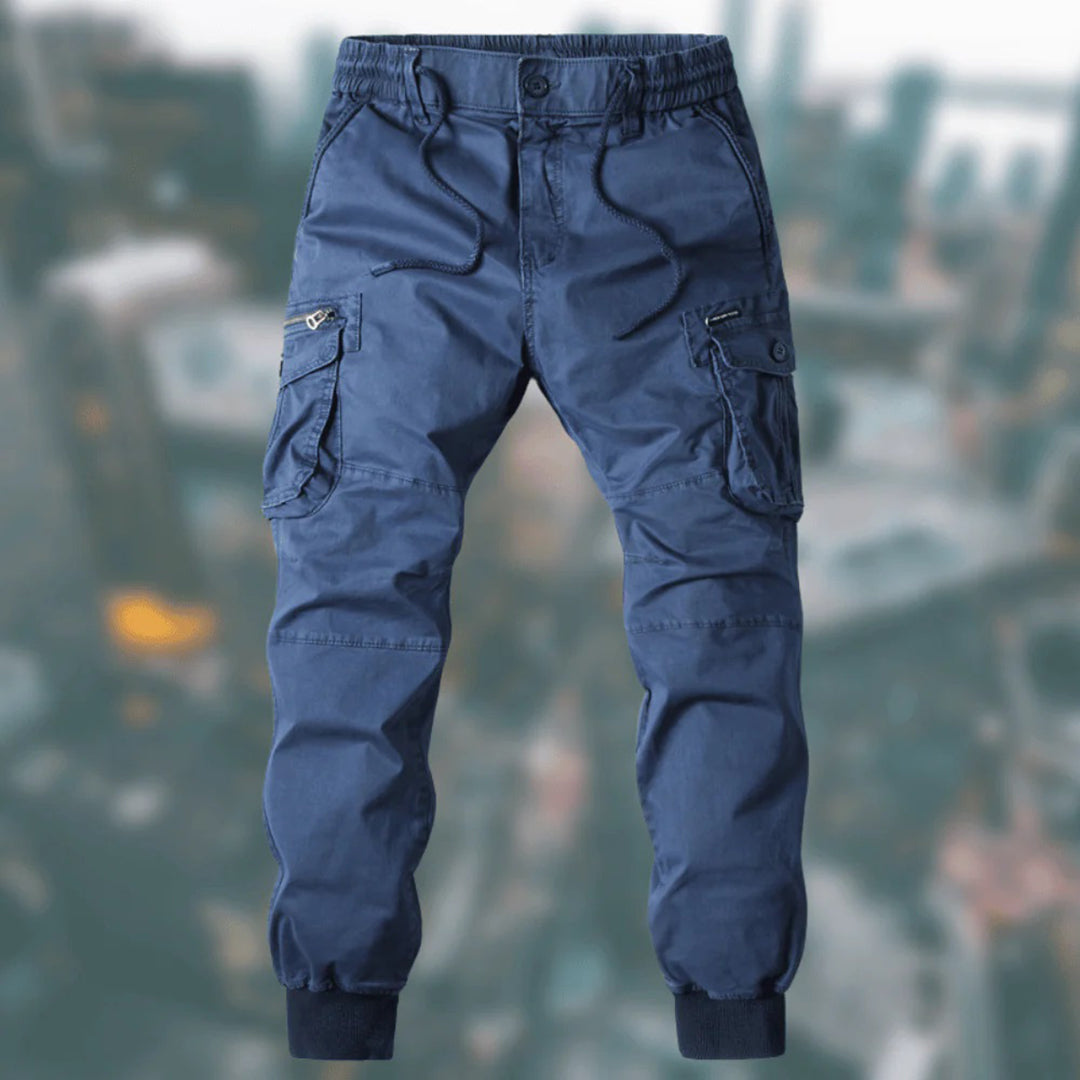 Heren Cargo Jogger Broek met Tailleband